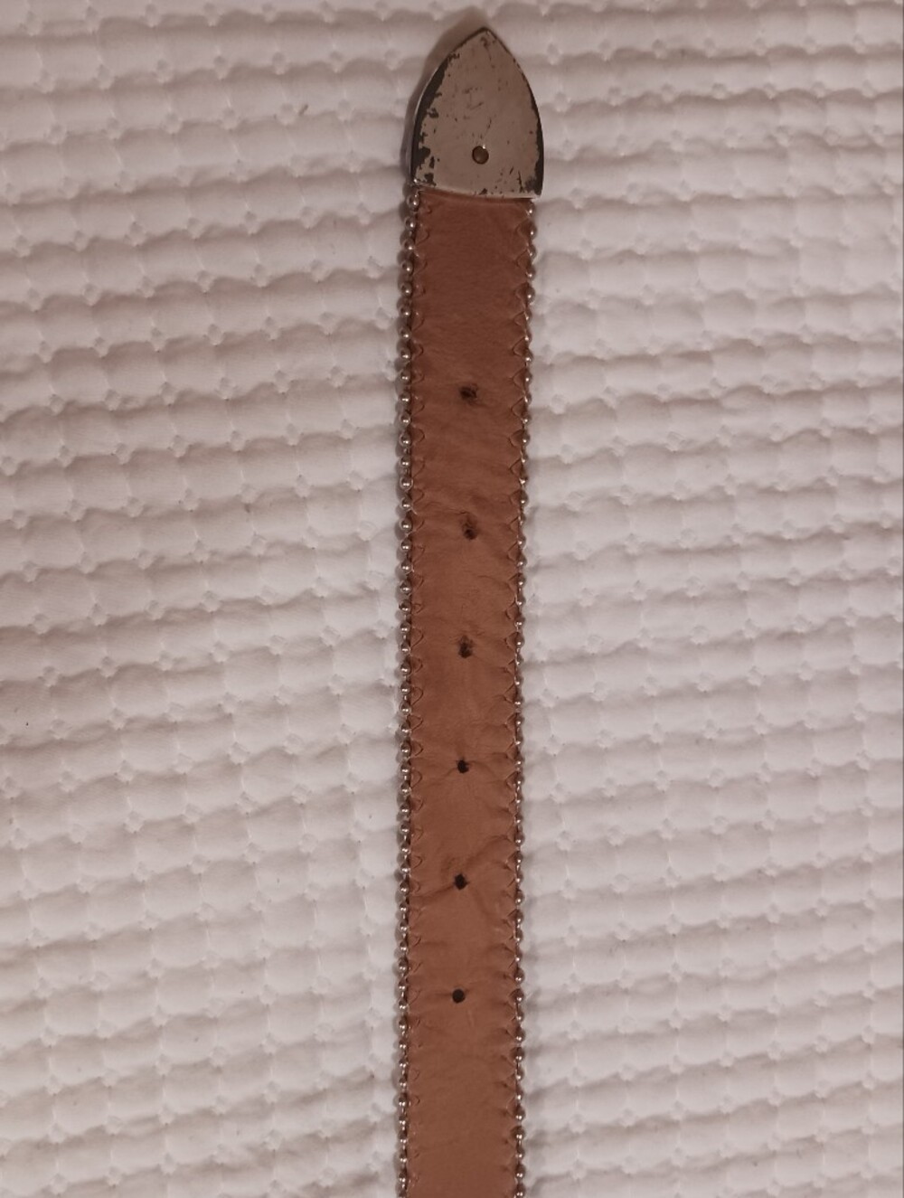 BB Simon Embossed Leather Ball Chain Belt - Picture 13 of 15
